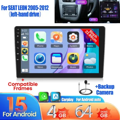 Image de Autoradio Android - système multimédia - navigation tactile - écran de 9 pouces avec caméra de recul
