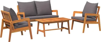 Produktbild von vidaXL Bistrogarnitur 4 stk. Braun Massivholz Akazie