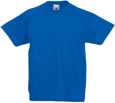Produktbild von Fruit of the Loom - Kids Valueweight T - Royal Blue - 128