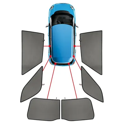 Produktbild von LAMPA Auto Sonnenschutz Frontscheibe FahrzeugHeckscheibenklappe