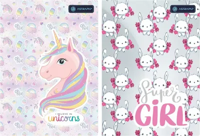 Produktbild von Astra Notizbuch A5 16k kariert Einhorn/Kinder Astra