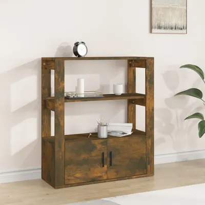 Obrázek produktu pro vidaXL Příborník kouřový dub 80x30x90 cm odvozený výrobek ze dřeva