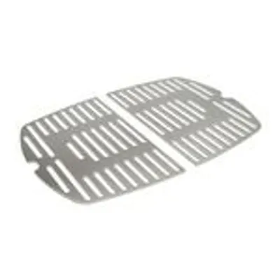 Obrázok produktu pre Edelstahl INOX Grillrost für die Weber Q1000 Baureihe | spülmaschinenfest - ZWEIGETEILT -