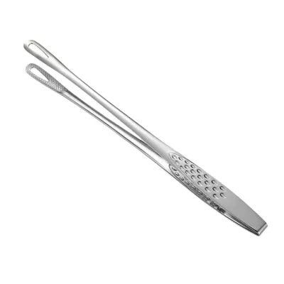 Produktbild von Edelstahl 304 Grillzange, 28 cm Küchenzange, Küchenpinzette mit Anti-Rutsch Klemme - TONGPRO