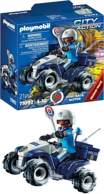 Image de PLAYMOBIL City Action 71092, Police, 4 an(s), Multicolore, Plastique