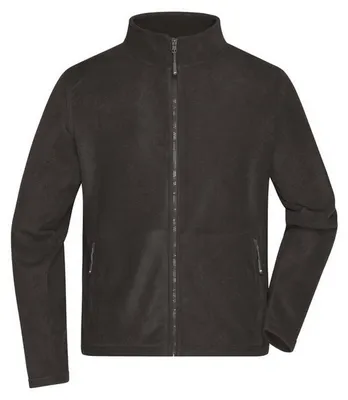 Produktbild von James and Nicholson - Fleecejacke für Herren LT2504 (XXL) (Dunkelgrau)