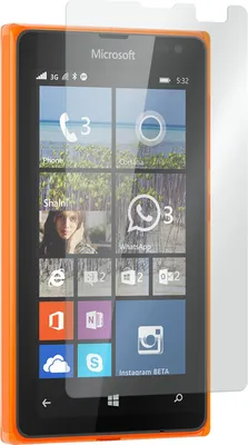 Produktbild von 2er-Pack PhoneNatic Glas-Folie klar  kompatibel mit Microsoft Lumia 532 - Panzerglas für Lumia 532