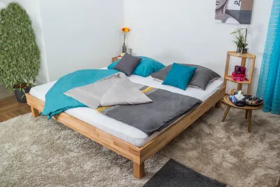 Produktbild von Kernbuche Futonbett 200 x 200 cm geölt