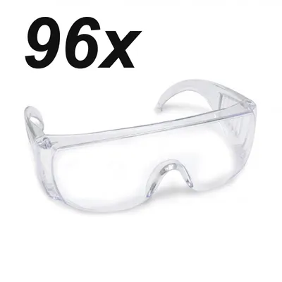 Produktbild von 96er Set Schutzbrille Transparent Arbeitsschutzbrille Augenschutz Sicherheitsbrille Arbeitsbrille