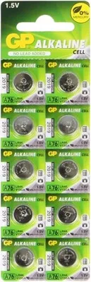 Produktbild von 1x Batterie: alkalisch 1,5V LR44,R1154,Knopfzelle Anz.Bat: 10 A76-U10 Batterien