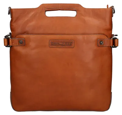 Imagen del producto de Bolso de hombro de cuero genuino para hombre, color , hecho de cuero de ternera, con cremallera y compartimentos