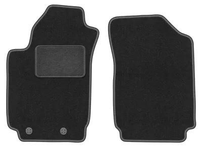 Image de Tapis avant en moquette pour Fiat Stilo 2000-2008 (à hayon/break) – 2 pièces, gris graphite, sur mesure – Wielganizator LUX