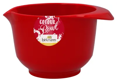Immagine prodotto di Birkmann Colour Bowl Rühr- und Servierschüssel, Rührschüssel, Schüssel, Melaminharz, Rot, 750 ml, 708754