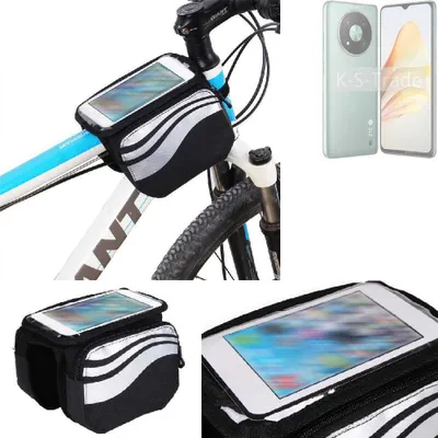 Produktbild von K-S-Trade Rahmentasche Fahrrad-Halterung kompatibel mit ZTE XiaoXian 50 Rahmenhalterung Fahrrad Handyhalterung Fahrradtasche Handy Smartphone