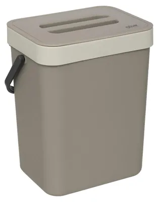 Produktbild von 5l kompostmülltonne aus taupefarbenem kunststoff - 5 five simply smart