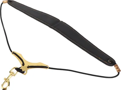 Produktbild von Verstellbarer Saxophon-Umhängegurt, gepolstertes Saxophon aus weichem Leder mit Metallhaken für Saxophon-Klarinetten