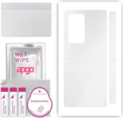 Produktbild von apgo Rückseite Schutzfolie, klar, kompatibel mit Huawei Mate X2, Hinten Hydrogel-Displayschutzfolie mit Positionierhilfe, kratzfest, einfache Montage