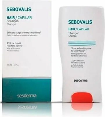 Zdjęcie produktu dla Sesderma Sebovalis Shampoo wzmacniający szampon przeciwłupieżowy 200 ml