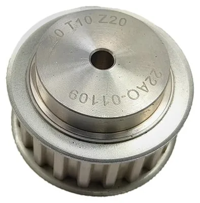 Obrázek produktu pro Zubová řemenice, P: 10 mm, 20 zubů, řemen 25 mm, hliník, T10, Ozdowski