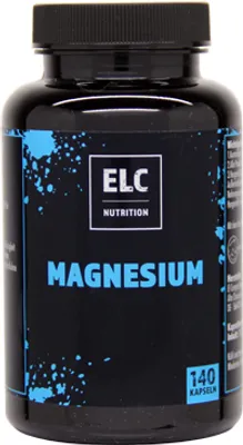 Produktbild von ELC Nutrition Magnesium 140 Kapseln | Vitamin C | Nahrungsergänzungsmittel | Supplements