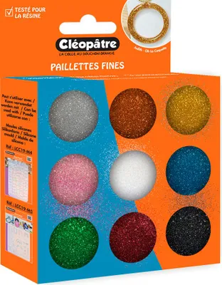 Immagine prodotto di Set di colori in polvere glitterata, 9 vasetti