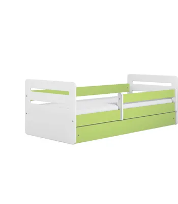Produktbild von Kinderbett Jugendbett Tomi 70x140, 80x160, 80x180 cm - Komplettset mit Matratze, Schublade & Rausfallschutz