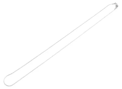 Produktbild von Vintageparts Schlangenkette aus 304 Edelstahl Platinfarben 50 cm Länge 1 mm stark