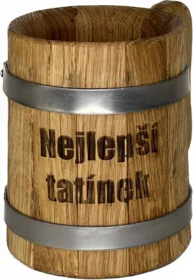 Image de Chope en bois de 0,5 l – Le meilleur papa
