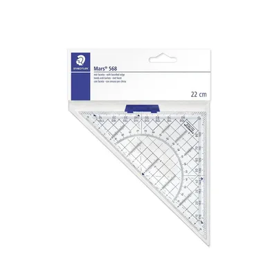 Image de STAEDTLER Geodreieck 22cm Acryl m.Griff trans
