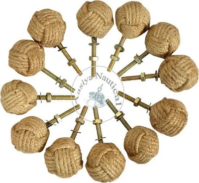 Produktbild von Seemansschlaufen mit Juteseil 12 Stück Knotenschluss