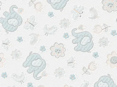 Zdjęcie produktu dla Materac dziecięcy LILE, 60x120 cm, pokrowiec Dumbo, kokosowy