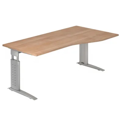 Produktbild von UNDA 18 S - 180 x 100 Nussbaum/Silber höhenverstellbar