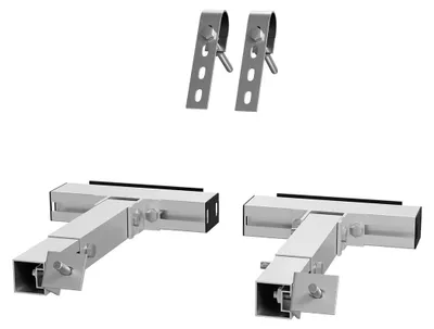 Immagine prodotto di Supporto per pannelli solari da balcone - Kit di montaggio / Gancio - Per impianti solari da balcone - Sistema di fissaggio regolabile - Resistente alla corrosione - 2 set per 2 pannelli solari