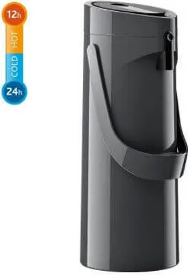 Produktbild von emsa Iso-Pumpkanne PONZA 1,9 Liter, mit drehbarem Standfuss, Farbe Anthrazit