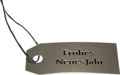 Produktbild von Geschenkanhänger Frohes Neues Jahr für stilvolle Dekoration und Geschenke, 50 Stück