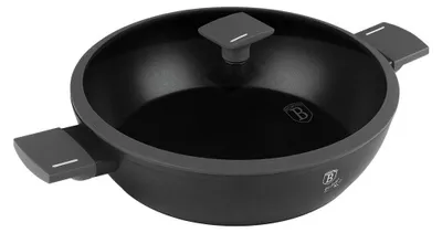 Produktbild von Flacher Titantopf mit Deckel, 30 cm, Berlinger Haus BH-8129, Anthrazit