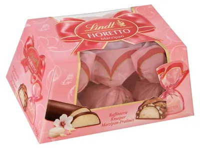 Produktbild von Lindt Fioretto Präsent Schoko Pralinen mit leckerem Marzipan 138g