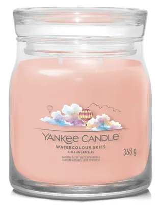 Produktbild von Yankee Candle Watercolour Skies, Zylinder, Pink, Kaschmirhölzer, Jasmin, Moschus, 50 h, 1 Stück(e)