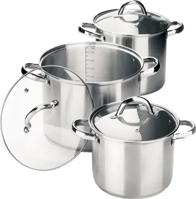 Produktbild von Maestro großes Topfset, 6-teilig (3,5l, 4,5l, 8,0l)
