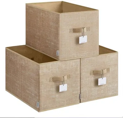 Produktbild von Famanu Aufbewahrungsboxen Set von 3, faltbar, 50 x 30 x 30 cm