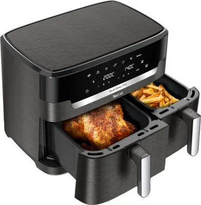 Produktbild von Tefal Easy Fry Dual XXL EY942HE0, Heißluftfritteuse, 11 l, 3 kg, 40 °C, 220 °C, 10 Person(en)
