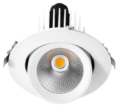 Produktbild von Spot-Leuchte LED, Einbaustrahler, schwenkbar, COB, 30W, 3000lm, 23°, neutralweiß (4000K - 5500K)