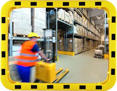 Zdjęcie produktu dla Lustro bezpieczeństwa/ruchu H910xW910mm D.800mm Akrylowe kąt widzenia ok. 110 stopni 22m
