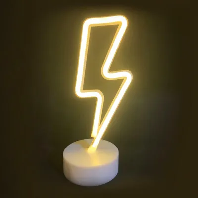 Immagine prodotto di Lampada ACA BLESK, 34 LED al neon, alimentata a batterie (3xAA)/USB, bianco caldo, IP20, 11x10x28 cm X04341318