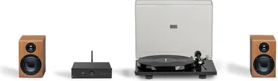 Produktbild von Pro-Ject Stereo Set E Phono, Schwarz, 2-Wege, 4 Ohm, 89 - 20000 Hz, CD-DA, AC