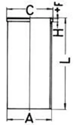 Produktbild von KOLBENSCHMIDT Zylinderlaufbuchse 88355190 3,8mm 227,4mm 103,22mm