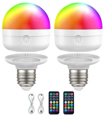 Obrázok produktu pre 2 ks magnetických dobíjateľných LED svietidiel s časovačom a diaľkovým ovládaním