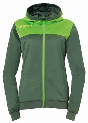 Immagine prodotto di Kempa Emotion 2.0 giacca con cappuccio donna verde drago/verde speranza XL