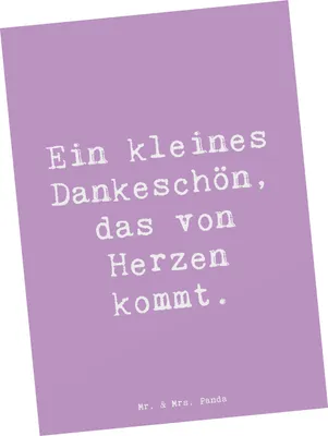 Produktbild von Mr. & Mrs. Panda Postkarte Spruch Gastgeschenke Dankeschön - Lavendeltraum - Geschenk, besondere Menschen, Ansichtskarten, Freunde, Grußkarte, Geschenke, einzelkarte
