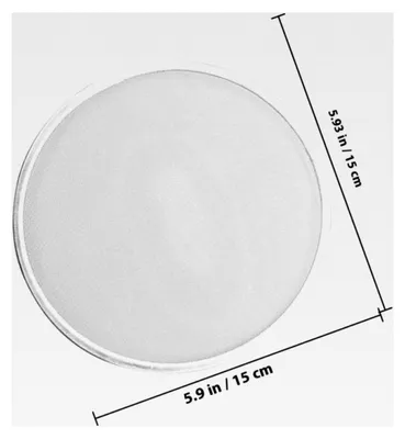 Produktbild von Edelstahl Spritzschutz 15cm mit feinem Netzdeckel für Heißluftfritteusen und Bratpfannen